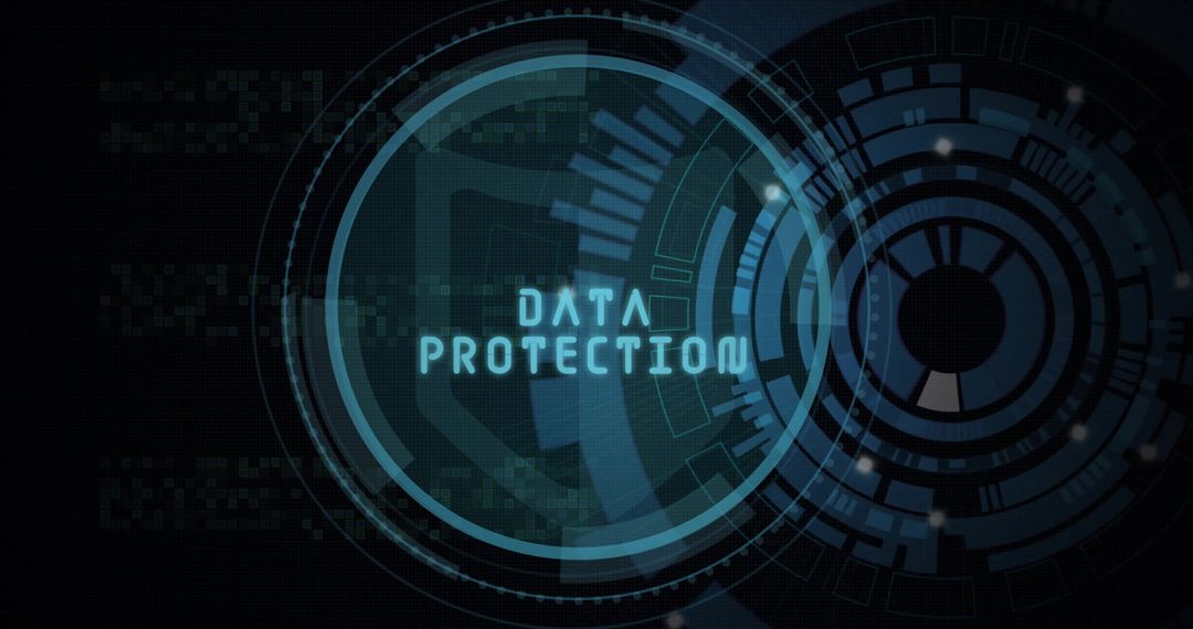 Futuristic Data Protection and Cybersecurity Concept