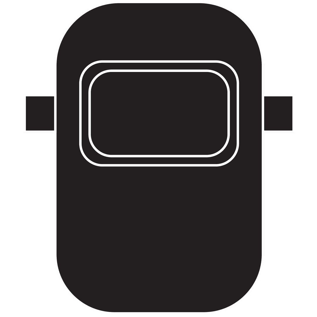 Illustration of Welding Safety Mask on Transparent Background