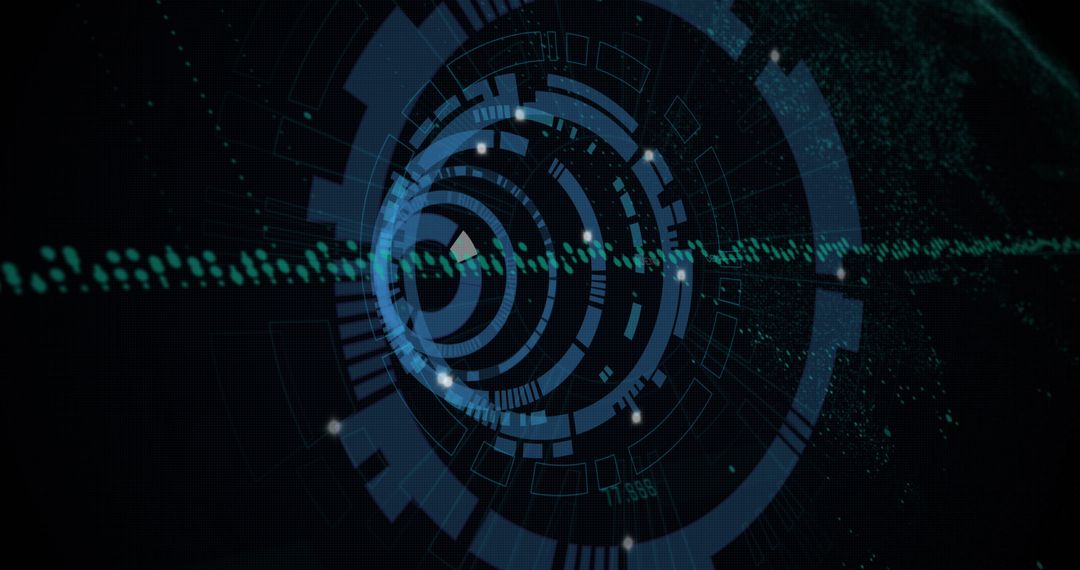 Digital Abstract Background with Connections and Data Points