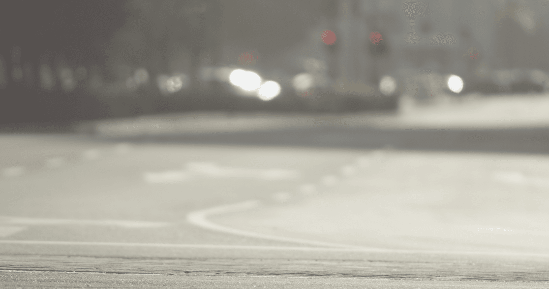 Transparent Blurred City Street Background with Copy Space