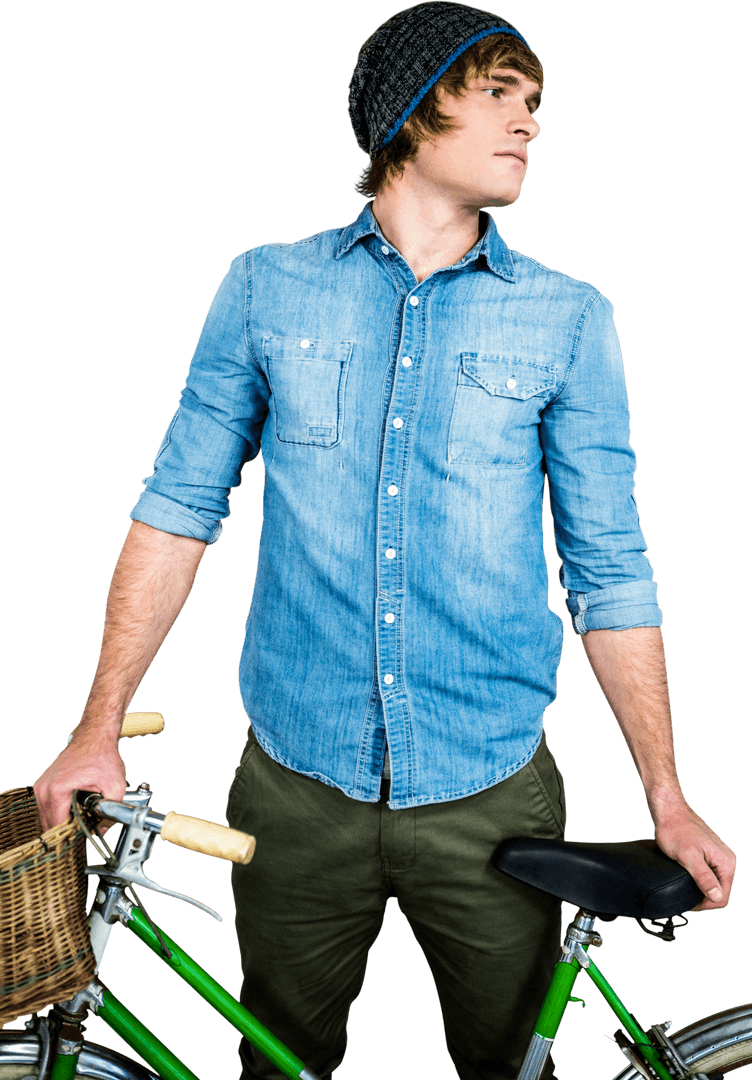 Trendy Hipster Transparent Look with Vintage Bicycle