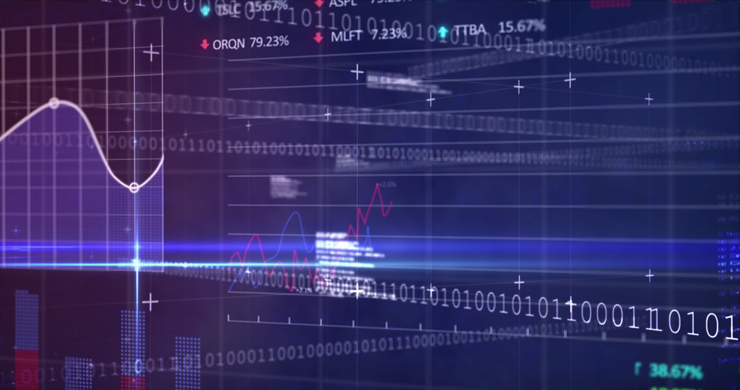 dynamic financial data display in digital space - Free Images, Stock Photos and Pictures on Pikwizard.com