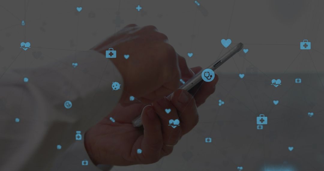 Digital Health Innovation Concept with Smartphone Use