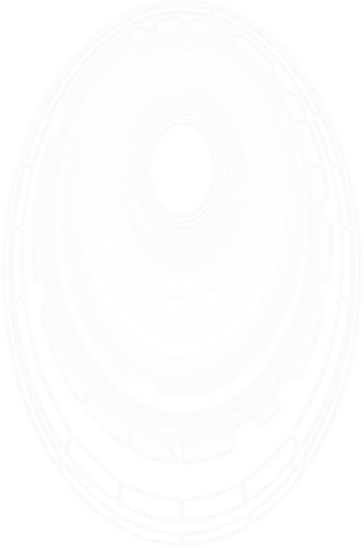 White Abstract Circular Shape on Transparent Background Illustration