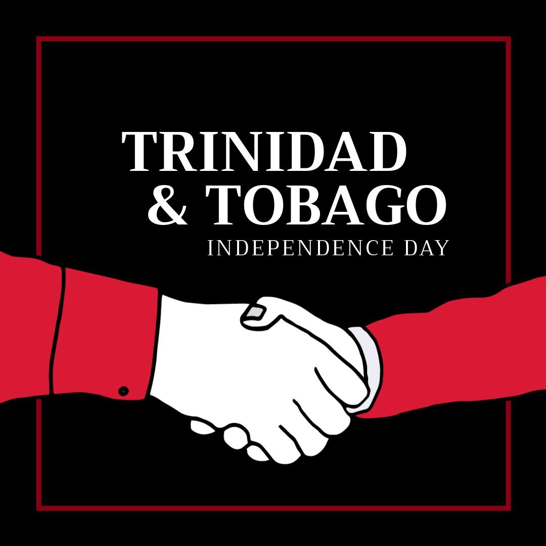 Trinidad and Tobago Independence Day Celebration Handshake - Download Free Stock Templates Pikwizard.com