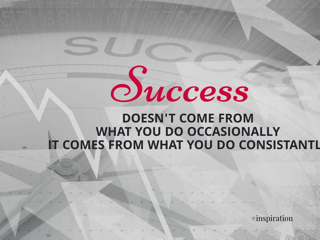 Motivational Quote on Success with Growth Symbolism