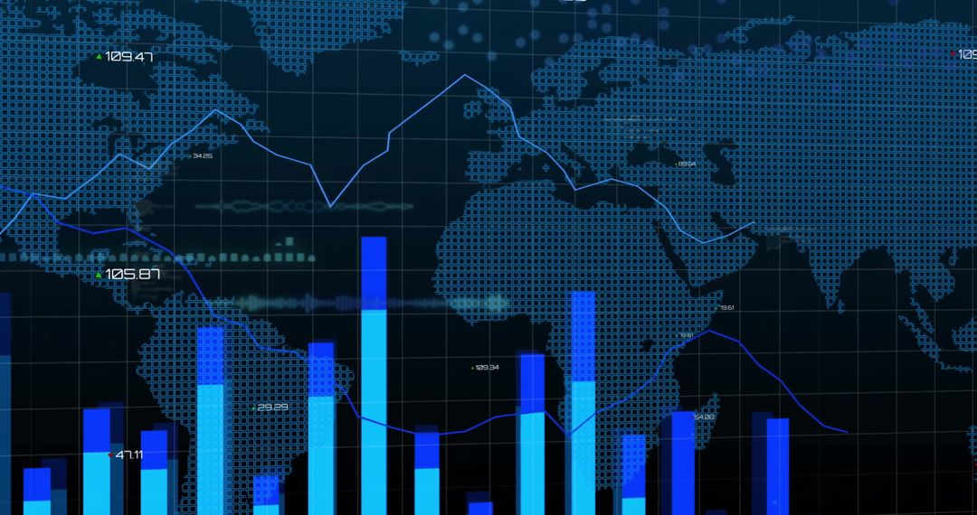 Global Data Analytics with Interactive World Map and Diagrams