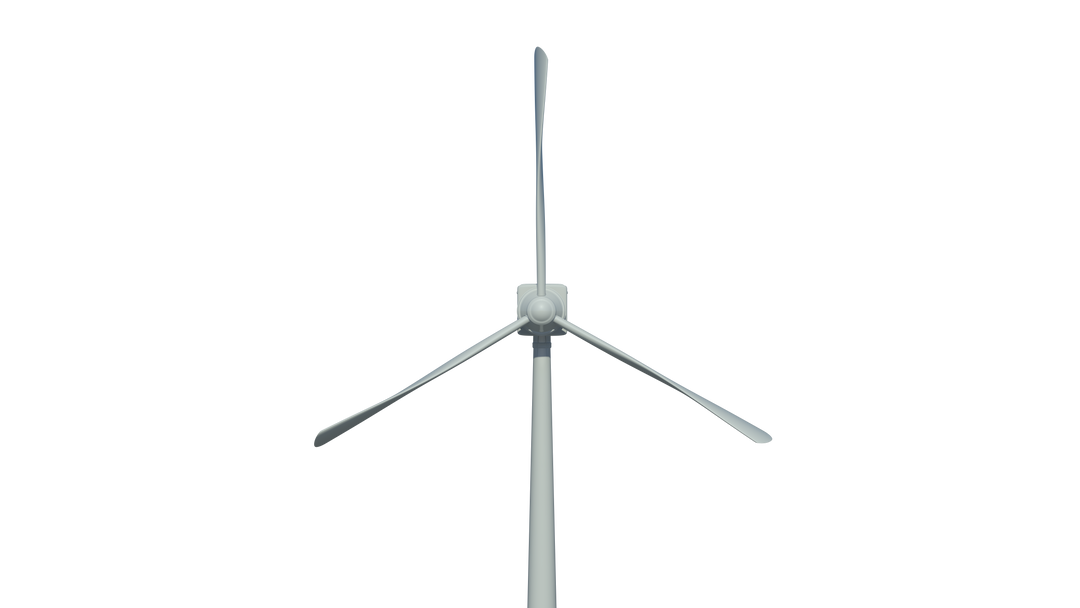 Transparent Wind Turbine Against White Background - Download Free Stock Images Pikwizard.com