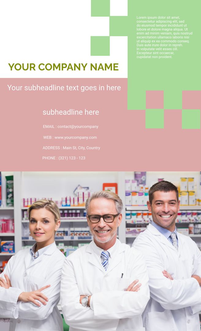 Professional Pharmacy Team Ready to Assist Customers - Download Free Stock Templates Pikwizard.com