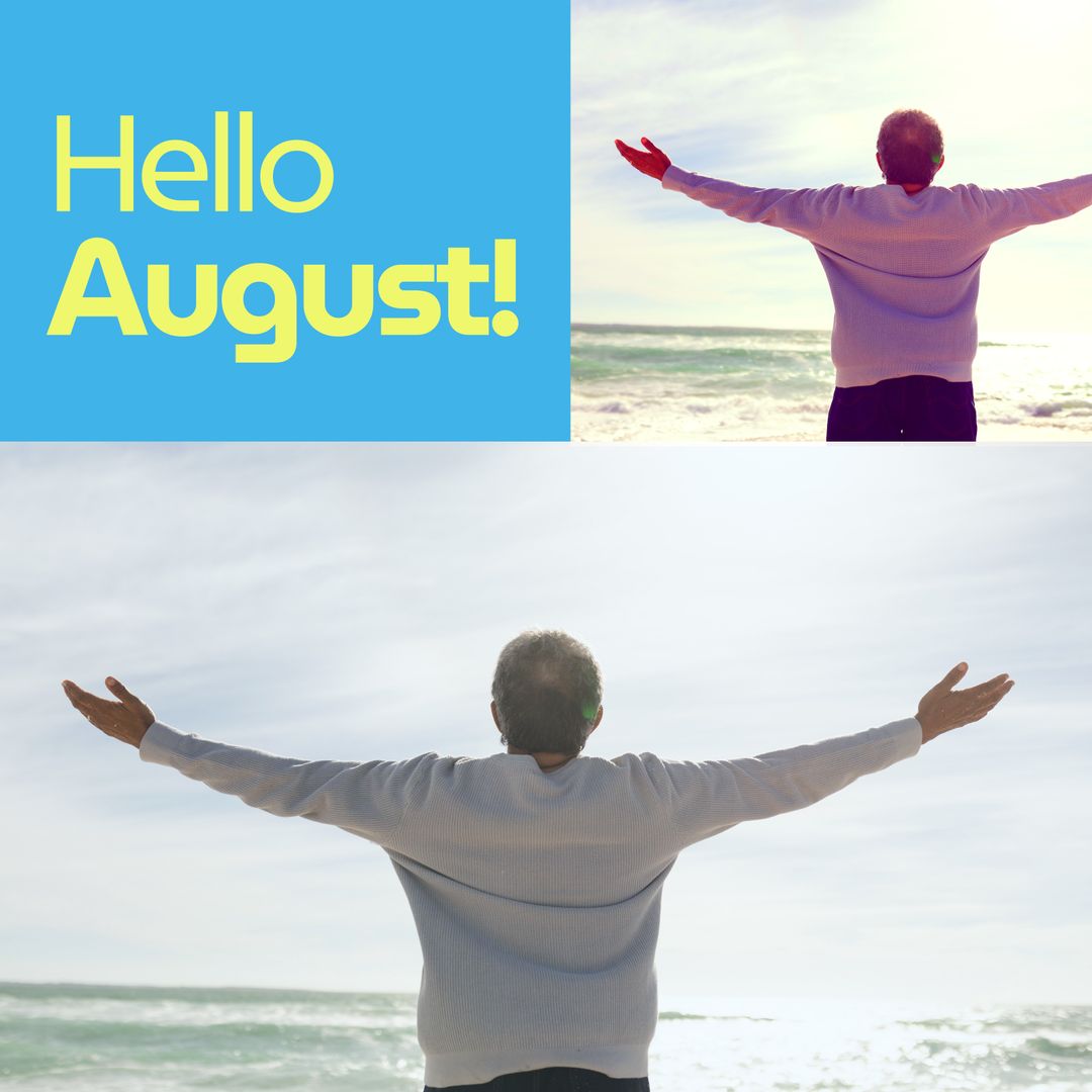 Serenity on a Sunny August Beach Morning