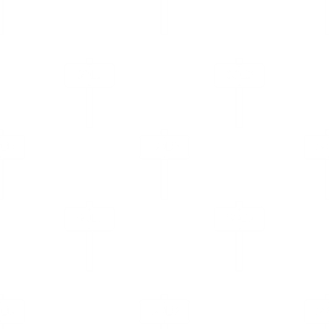 Vector Sold Signs Seamless Pattern on Transparent Background