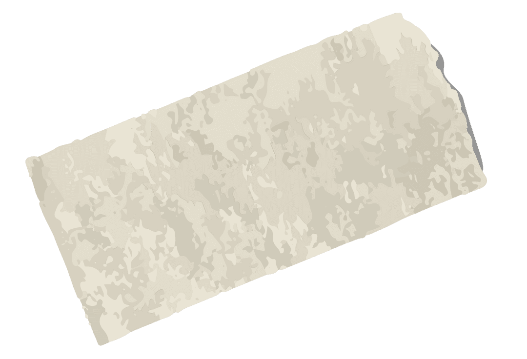 Beige Torn Paper Piece on Transparent Background Craft Design
