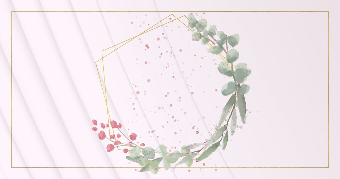 Elegant Floral and Geometric Abstract Design