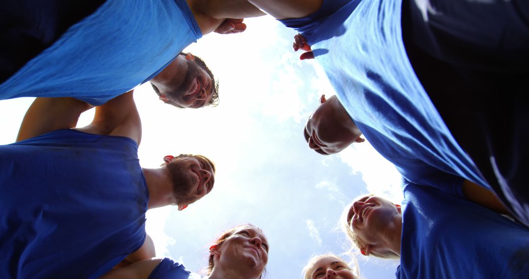 Diverse Team in a Huddle Before Game - Free Images, Stock Photos and Pictures on Pikwizard.com