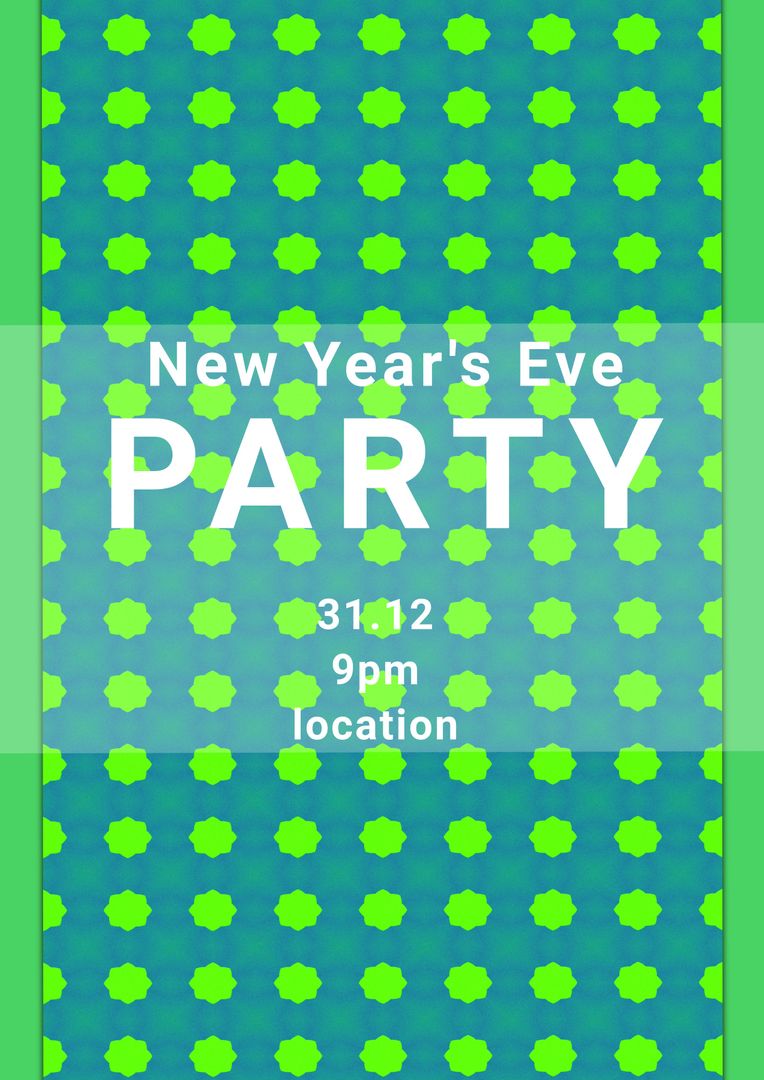 Festive New Year's Eve Party Invitation Poster