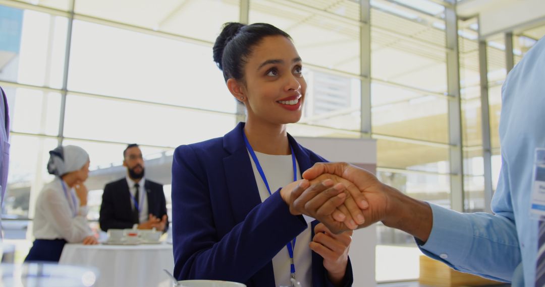 Professional Networking at Corporate Seminar with Diverse Team