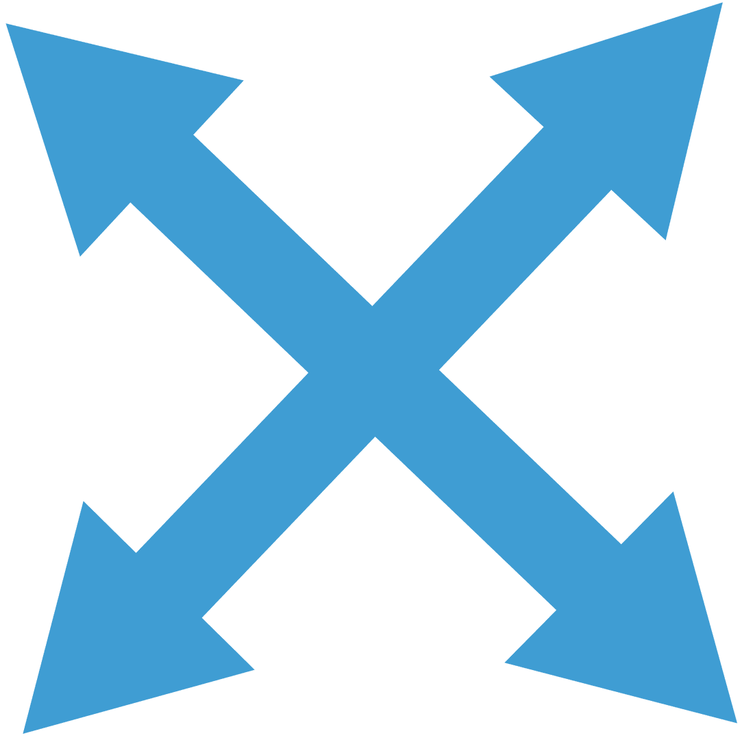 Crossed Blue Arrows on Transparent Background Vector Illustration - Download Free Stock Images Pikwizard.com
