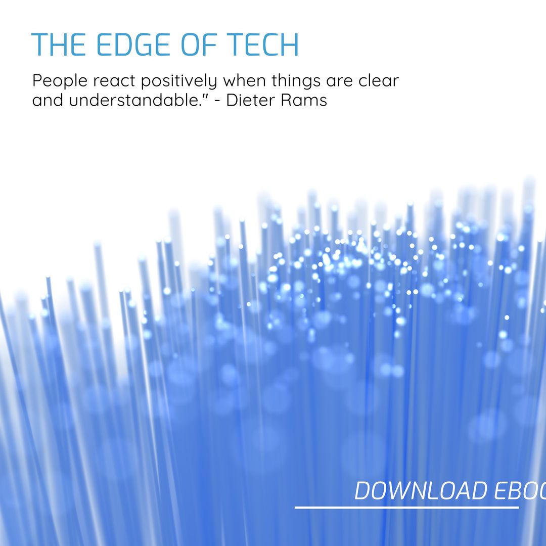 Abstract Blue Fiber Optics Inspiring Technological Clarity