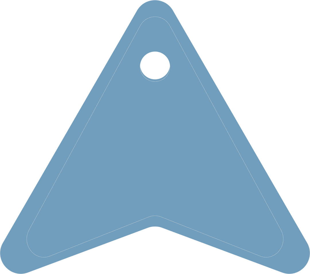Transparent Blue Arrow Tag with Copy Space for Text