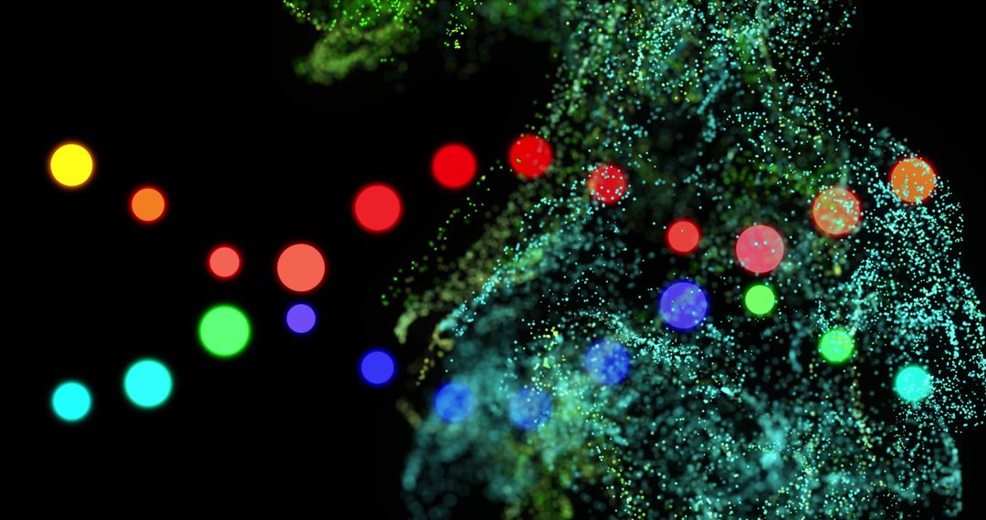 Dynamic Networks and DNA Helix Svg Visualization in Abstract Space
