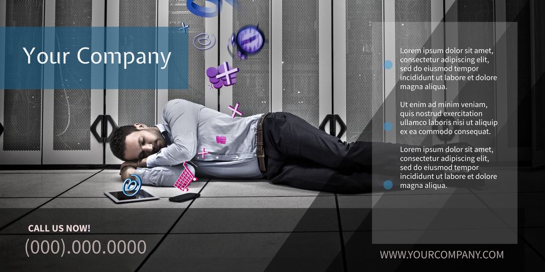 Businessman Sleeping on Office Floor Highlights Work-Life Balance Struggles