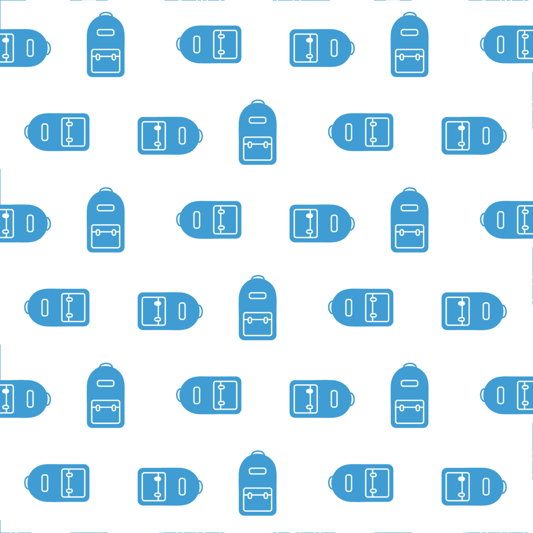 Seamless Blue Pattern on Transparent Background Illustration