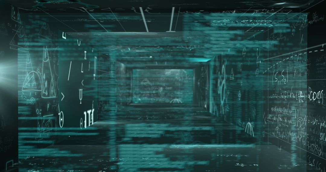 Abstract Digital Matrix of Data Streams and Interfaces - Free Images, Stock Photos and Pictures on Pikwizard.com