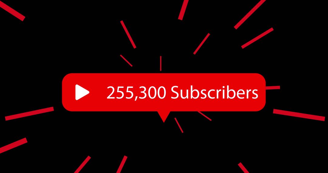Social Media Subscriber Count Banner with Dynamic Illustration