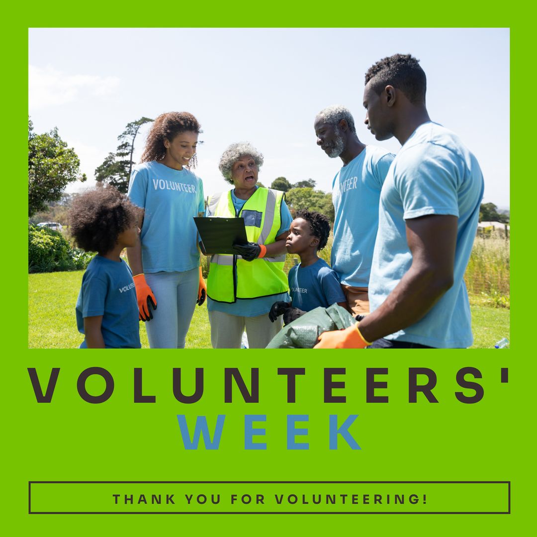 Family Volunteering Effort During Community Clean-Up Week