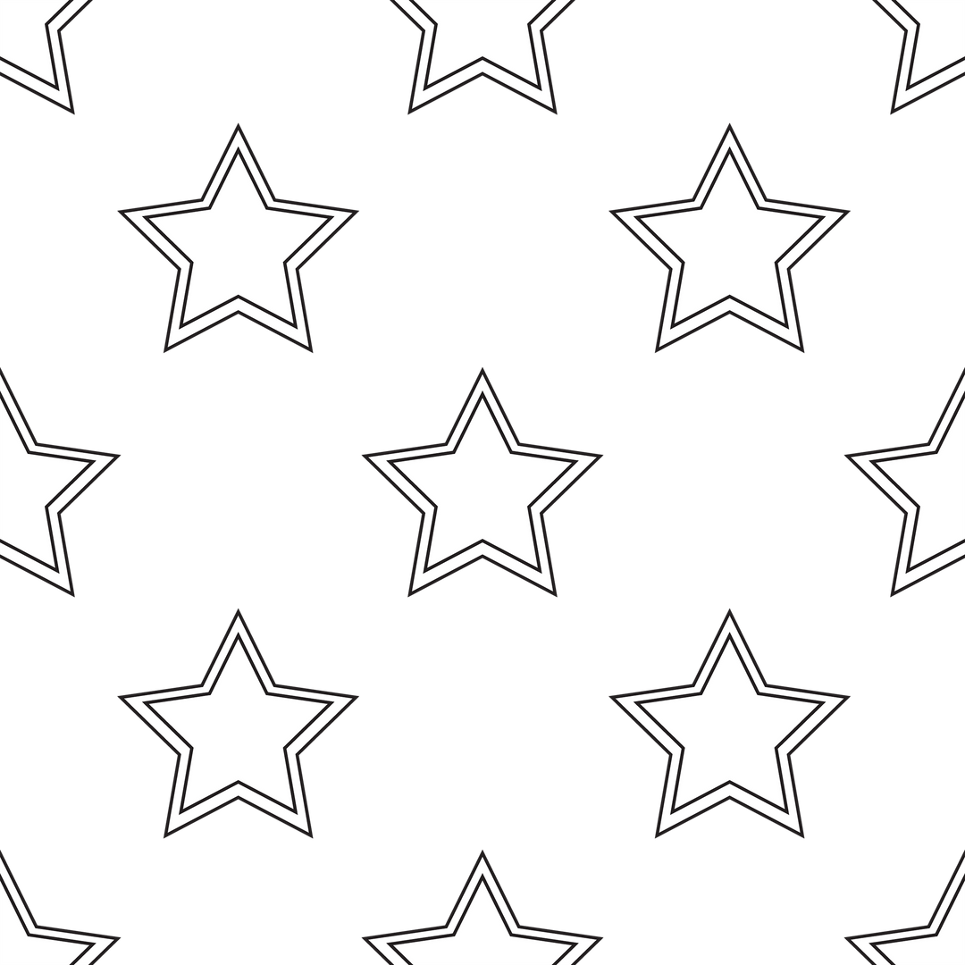 Black and White Star Pattern Isolated on Transparent Background - Download Free Stock Images Pikwizard.com