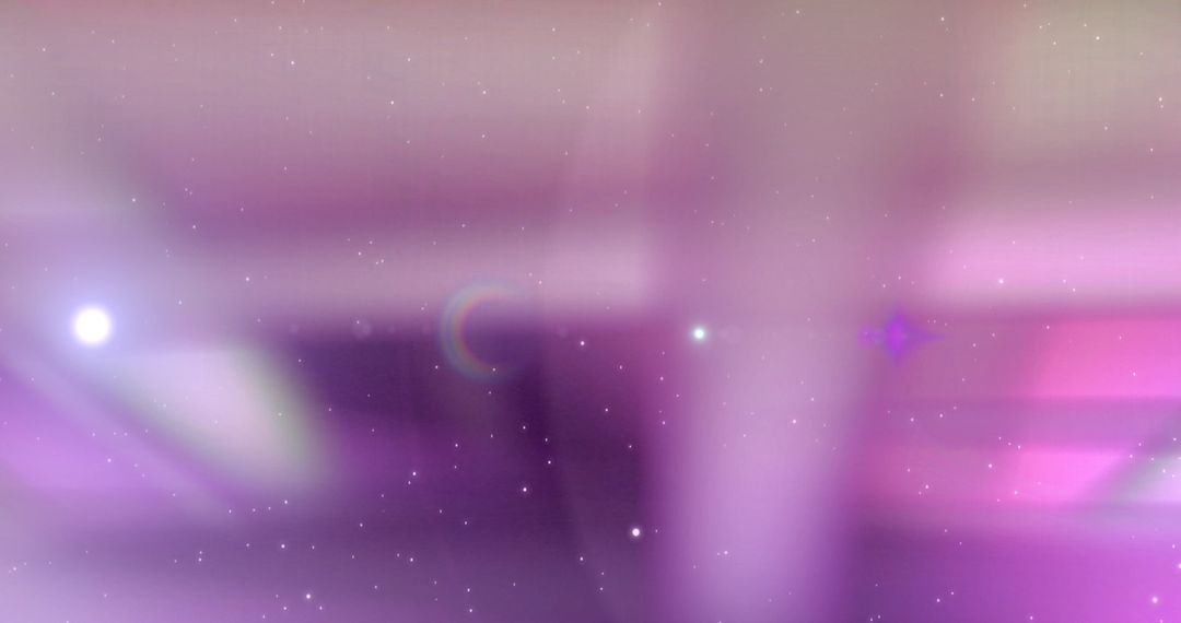 Abstract Galactic Dreamscape in Soft Purples with Distant Stars