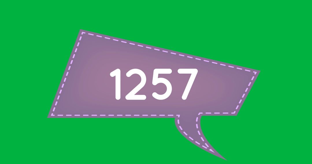 Digital Message Notification on Vibrant Green Background