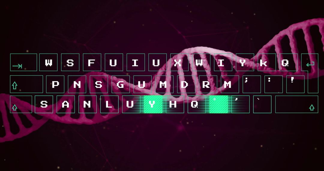 Futuristic Data Processing in DNA Research Concept