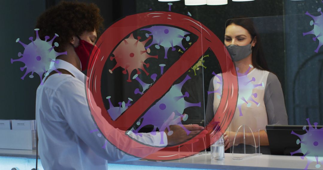 Prevention of Virus Transmission with Face Masks in Workplace