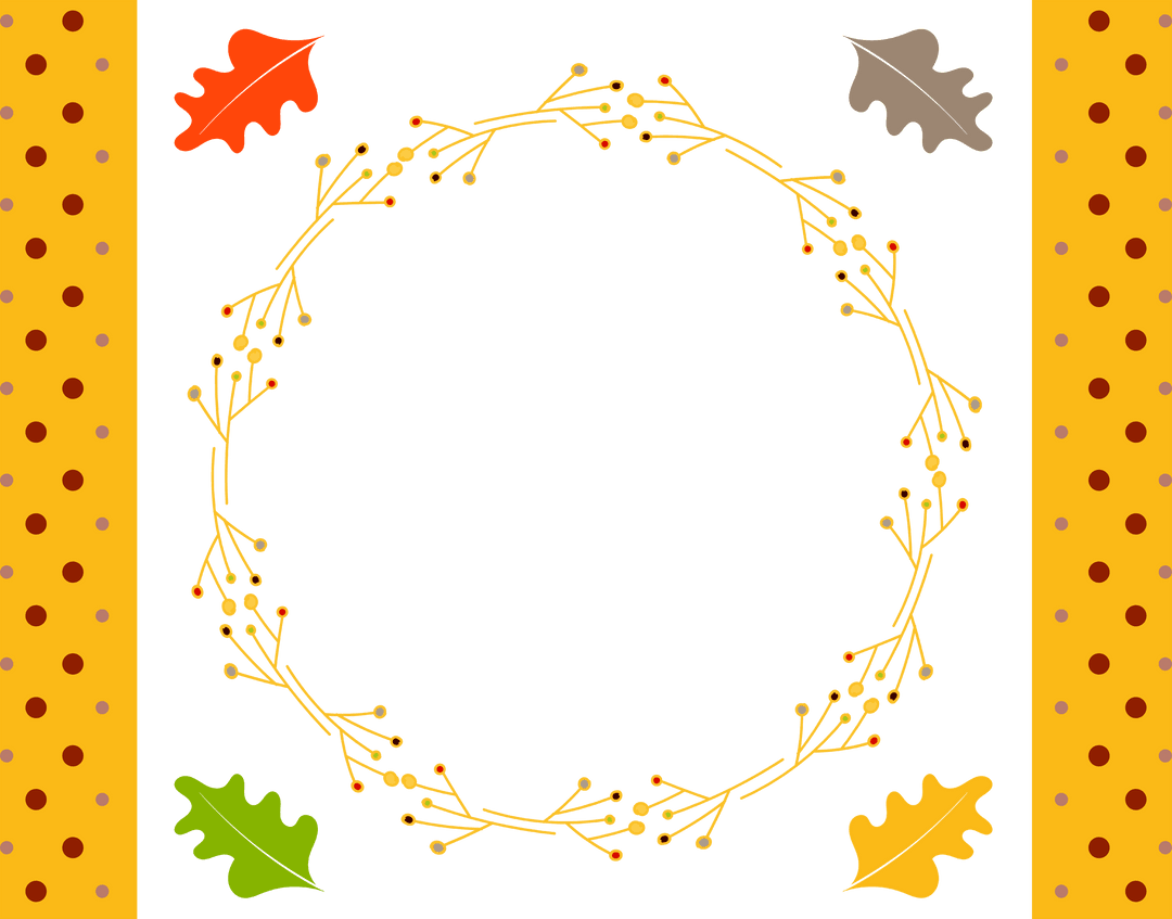 Colorful Transparent Autumn Wreath with Leaf Accents