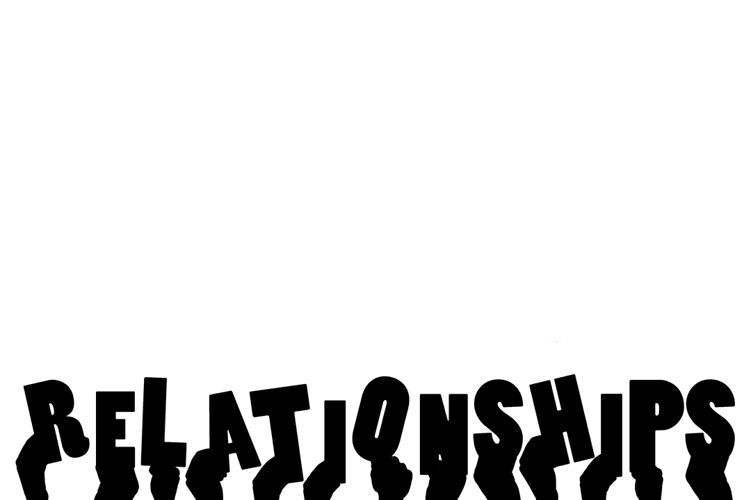 Transparent Silhouette Hands Holding Relationships Text