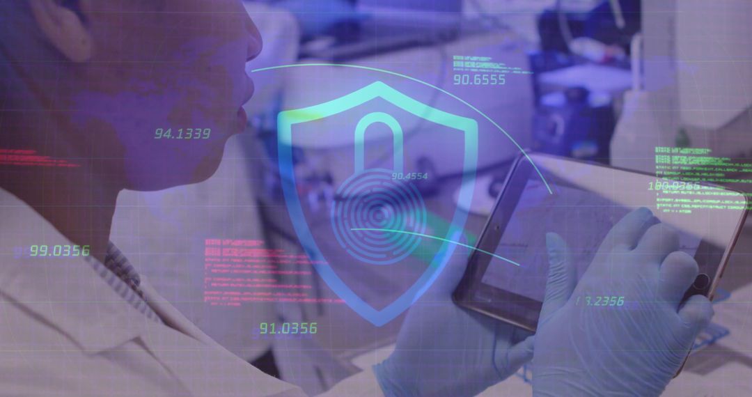 Healthcare Security Interface with Doctor Using Tablet