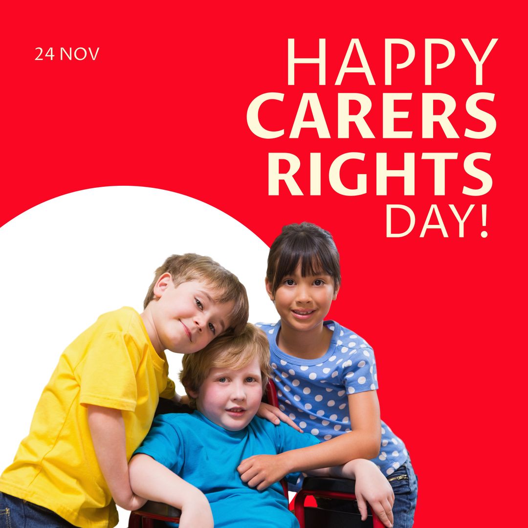 Children Celebrating Carers Rights Day with Joyful Unity
