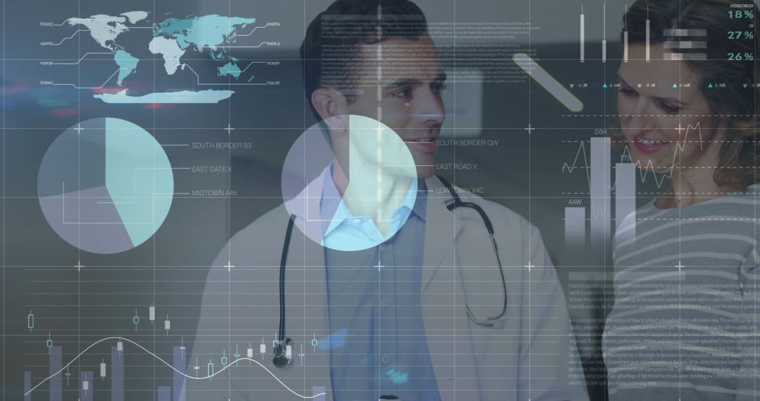 Medical Professional Analyzing Digital Health Data with Patient