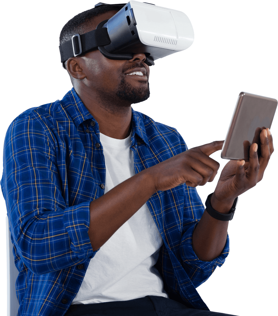 Transparent Virtual Reality Experience with Digital Tablet Assistance