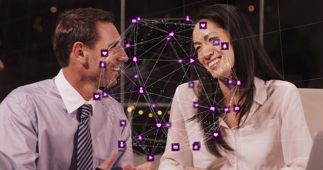 Business Professionals Exploring Digital Connectivity