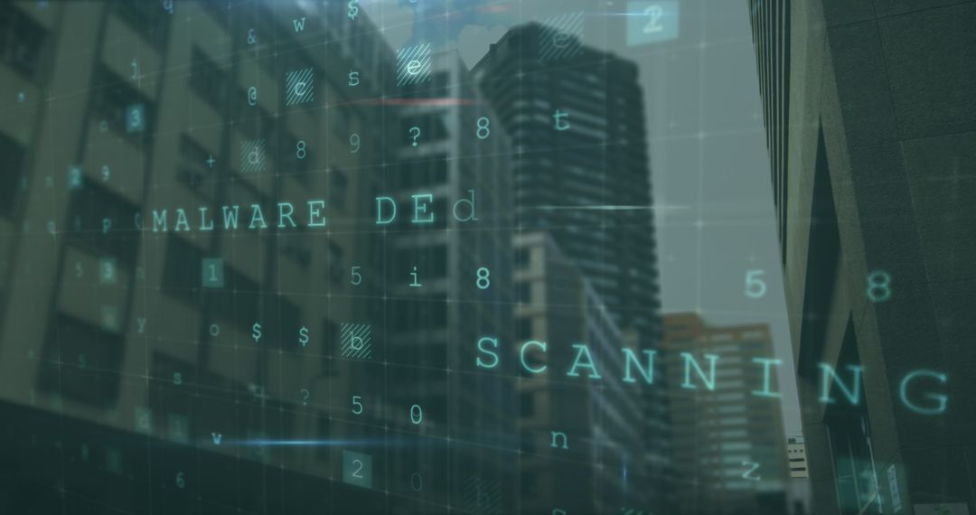 Cyber Security Concept Displaying Malware Scanning