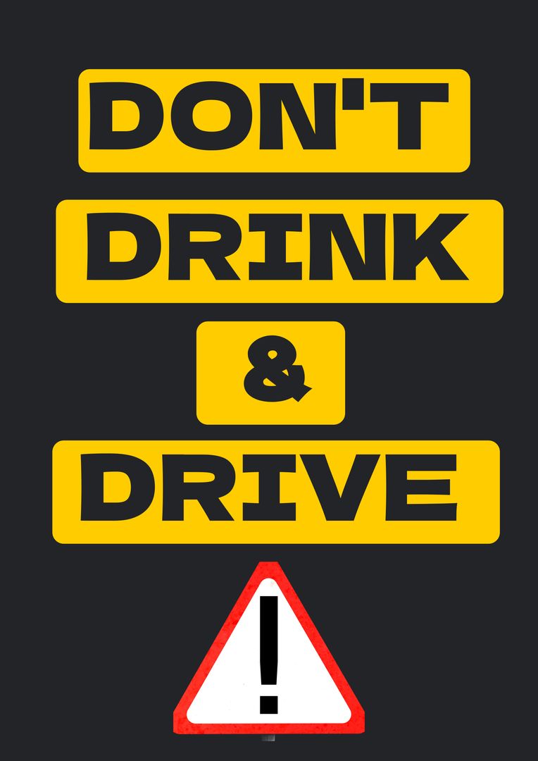 Do Not Drink and Drive Sign with Warning Symbol - Download Free Stock Templates Pikwizard.com