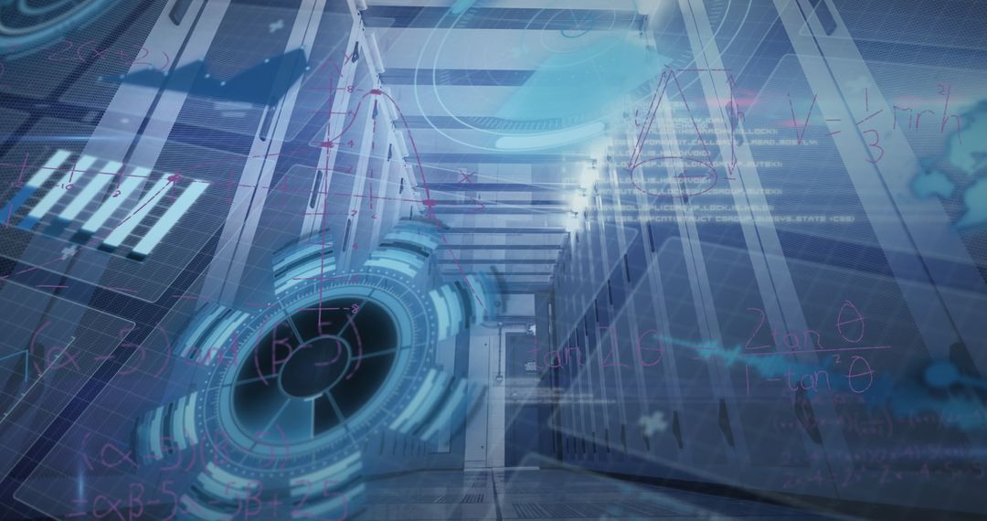 Futuristic Holographic Interface in Data Center