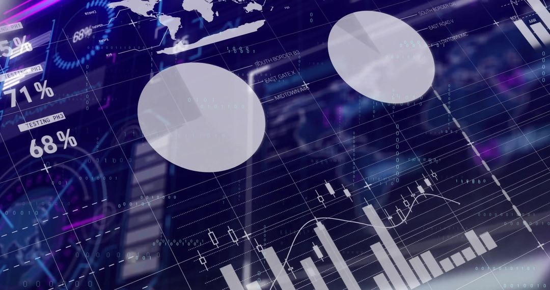 digital interface with charts and graphs analyzing data - Free Images, Stock Photos and Pictures on Pikwizard.com