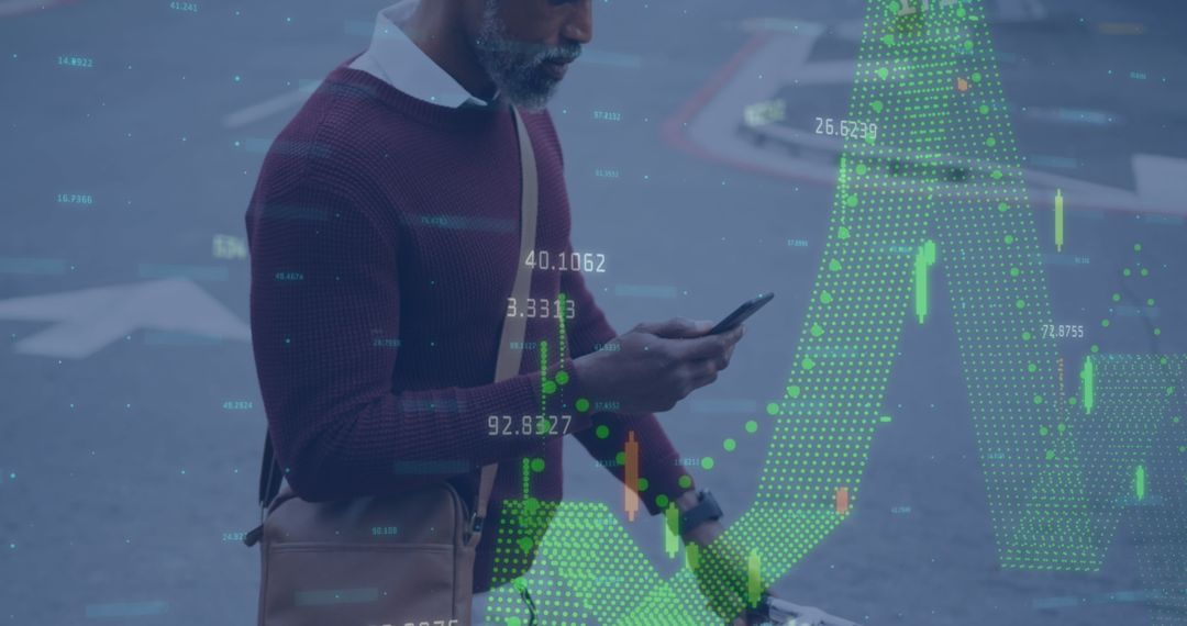 Digital Data Visualization and Connectivity Concept