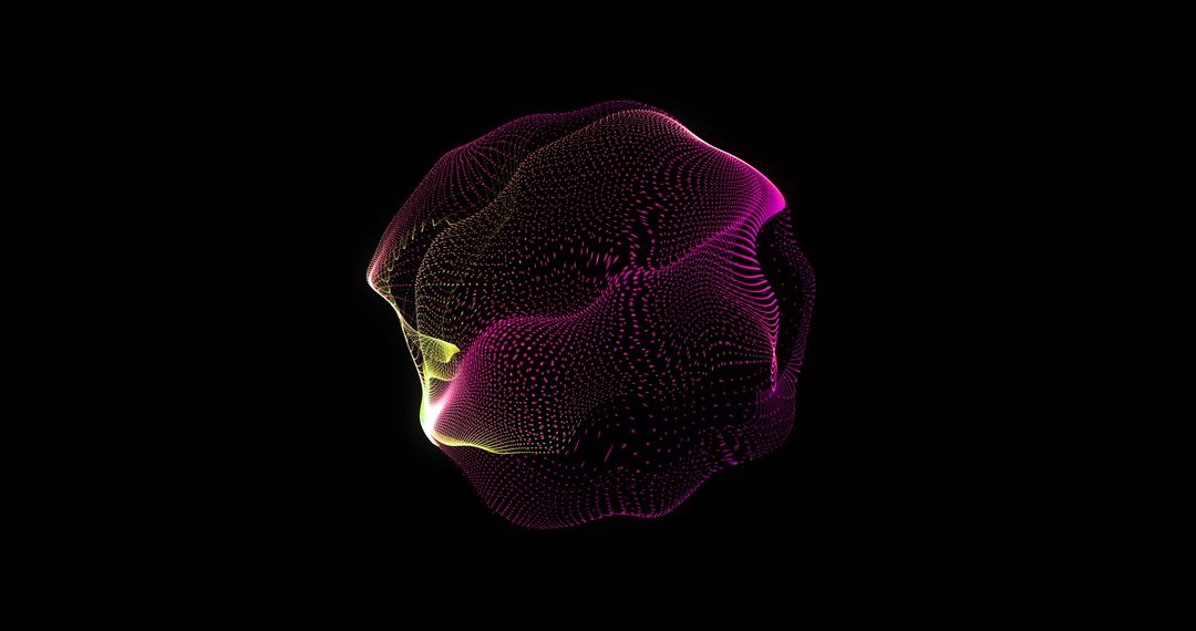 Colorful Abstract Sphere with Dynamic Lines