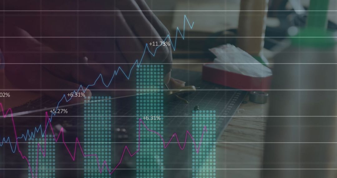 Financial Growth Overlay on Craftsmanship Workspace