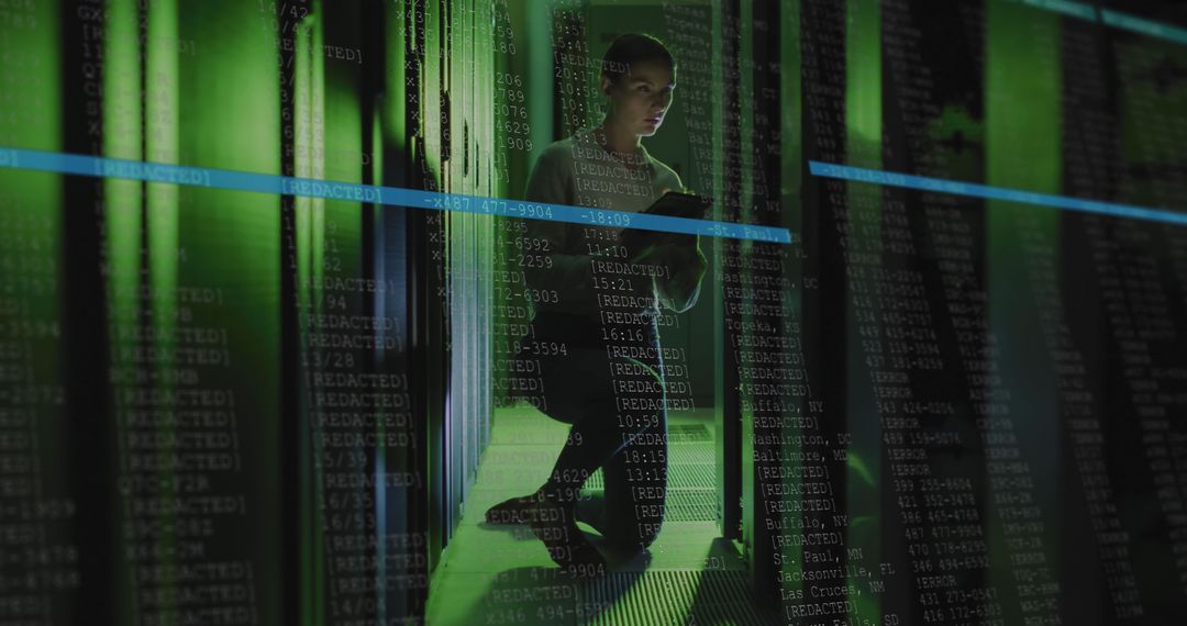 It engineer monitoring server with data overlay