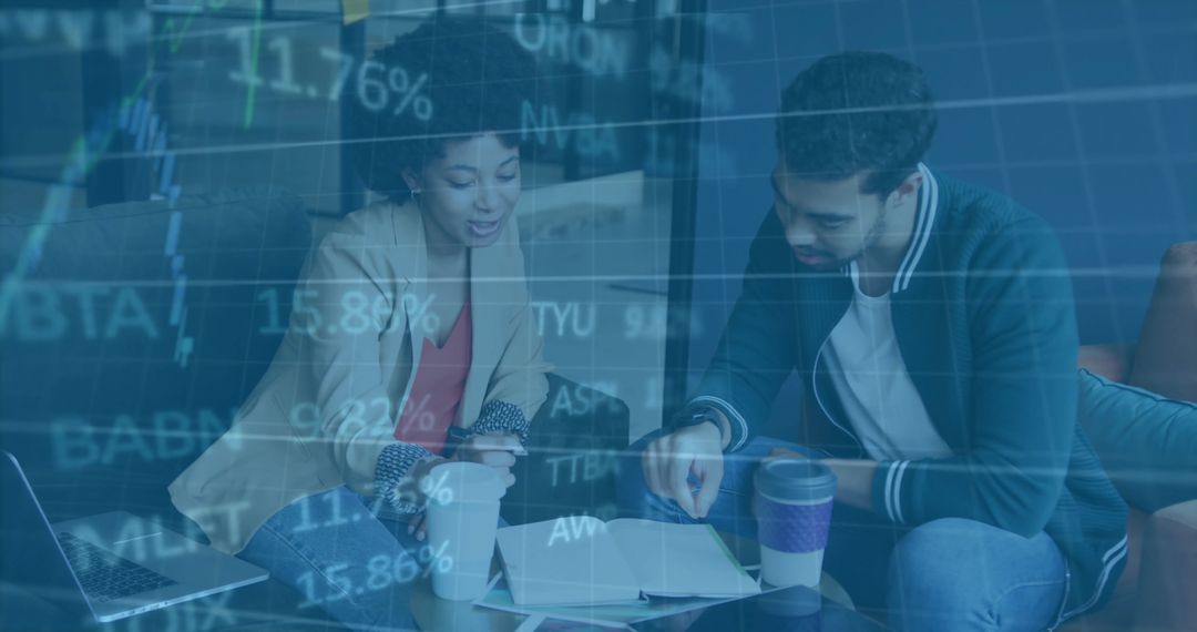 Professional Team Collaborating on Market Analysis